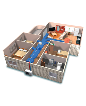 מזגן מיני מרכזי WD-55-3PH טורנדו TORNADO