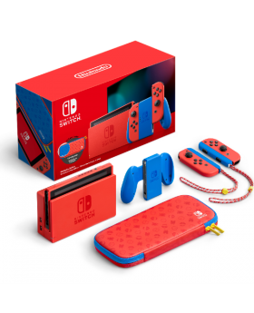 קונסולה מעוצבת מהדורה מוגבלת  גירסה 1.1 Nintendo Switch Mario Red & Blue 