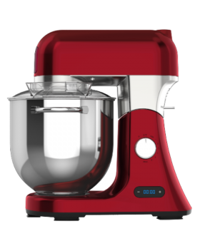 מיקסר דיגיטלי עם קערת נירוסטה בנפח 6.7 ליטר KM819R סאוטר SAUTER אדום