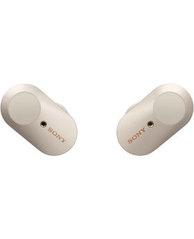 אוזניות אלחוטיות TWS מבטלות רעש כסוף Sony סוני זמן סוללה 24 שעות