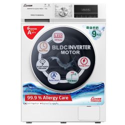 מכונת כביסה 9 ק"ג מסך LED דגם LUXOR TWF90-G143063DA03 לבן