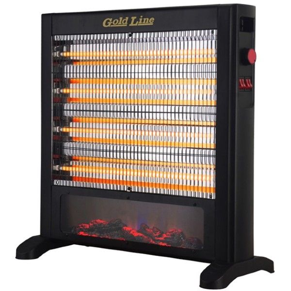 תנור חימום קוורץ FLAME EFFECT דגם ATL-2400 גולדליין GoldLine