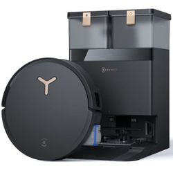 שואב רובוטי שוטף עם תחנת עגינה DEEBOT X8 PRO OMNI אקווקס ECOVACS שחור