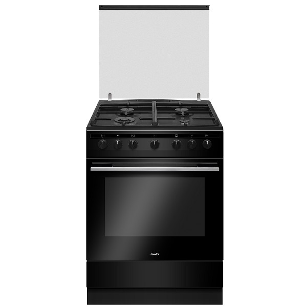 תנור 60 ס&quot;מ משולב כיריים דגם ELEGANT 4780B סאוטר SAUTER שחור
