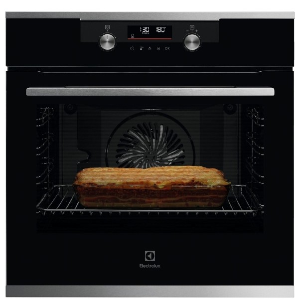 תנור פירוליטי רב תכליתי 71 ליטר דגם Electrolux EOP7528X אלקטרולוקס זכוכית שחורה בשילוב נירוסטה