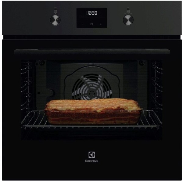 תנור בנוי רב תכליתי 71 ליטר דגם Electrolux EOH5222G אלקטרולוקס שחור פחם בשילוב זכוכית שחורה
