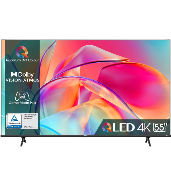 טלוויזיה חכמה &quot;55 4K ULTRA HD QLED דגם HISENSE 55E7KQ הייסנס