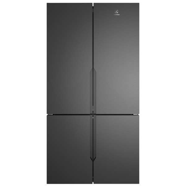 מקרר 4 דלתות נפח 572 ליטר דגם EQE5600BA אלקטרולוקס Electrolux נירוסטה מושחרת מוברשת
