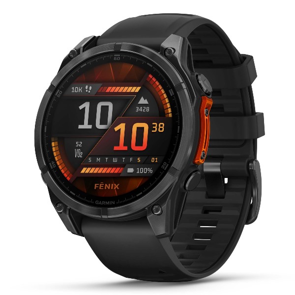 שעון ספורט חכם Fenix 8 AMOLED גרמין GARMIN אפור כהה