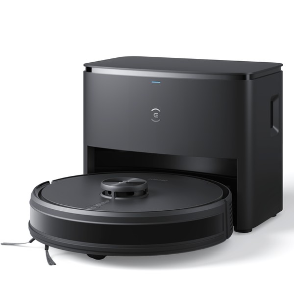 שואב אבק רובוטי שוטף כולל תחנת ריקון ECOVACS Y1 PRO PLUS שחור