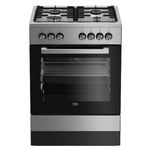 תנור משולב כיריים 72 ליטר דגם FSE62120DXDSL בקו BEKO נירוסטה