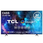 טלווייזיה "55 TCL QLED 4K GOOGLE TV דגם 55C655