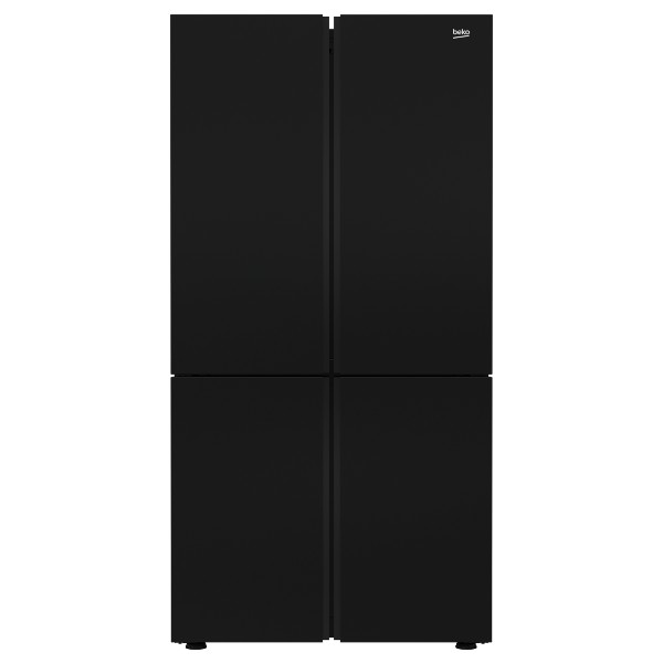 מקרר 4 דלתות 572 ליטר דגם GN1406222GB בקו Beko זכוכית שחורה