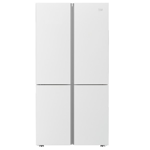מקרר 4 דלתות 572 ליטר דגם GN1406222GW בקו Beko זכוכית לבנה