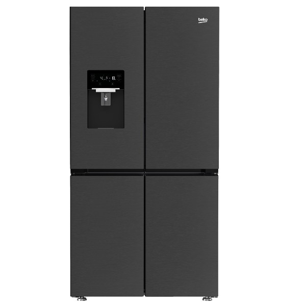 מקרר 4 דלתות 565 ליטר מקפיא תחתון  דגם GN1518XBRP בקו BEKO נירוסטה מושחרת
