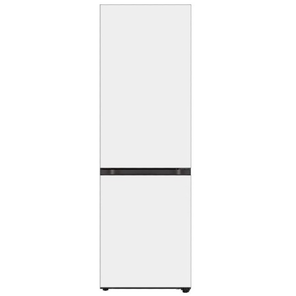 מקרר מקפיא תחתון 344 ליטר דגם LG GR-B374WG זכוכית לבנה