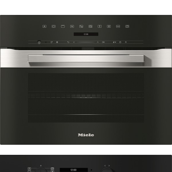 תנור בנוי משולב מיקרוגל 43 ליטר דגם H7240 BM CLST מילה Miele שחור נירוסטה