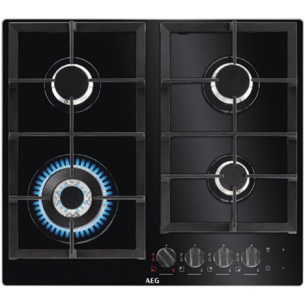 כיריים גז זכוכית 60 ס&quot;מ HKB64550NB אאג AEG שחור
