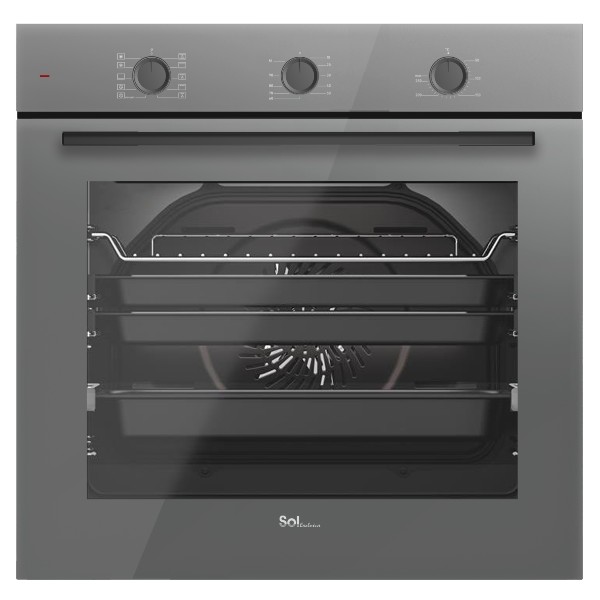 תנור בנוי מכאני דגם  DIAMOND AIR FRY HO-1705G סול SOL אפור