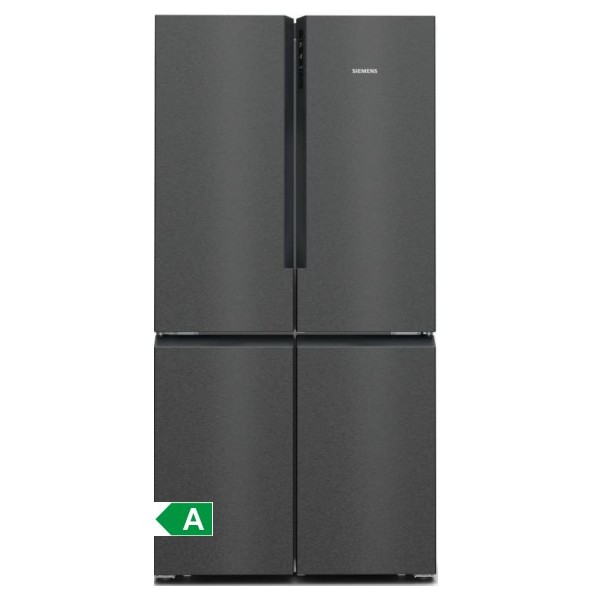 מקרר 4 דלתות 605 ליטר רוחב 90.5 ס&quot;מ דגם SIEMENS KF96NAXEA סימנס נירוסטה שחורה