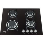 כיריים גז 4 להבות 60 ס"מ דגם King KGH315GB קינג זכוכית שחורה