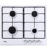כיריים גז 4 להבות 60 ס"מ דגם King KGH614W קינג לבן