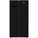 מקרר 4 דלתות 572 ליטר דגם Blomberg KQD1644GB בלומברג זכוכית שחורה