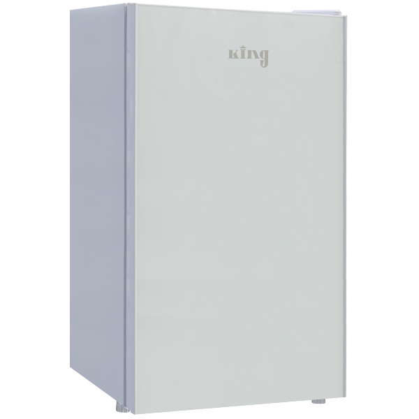 מקרר משרדי 91 ליטר דגם KRF-90GW קינג KING  זכוכית לבנה