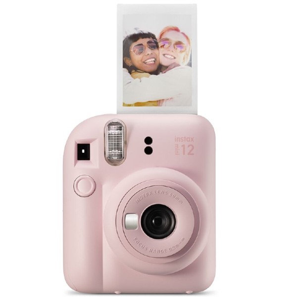 מצלמה לצילום והדפסה מיידית FUJI INSTAX MINI-12 צבע ורוד