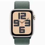 שעון חכם 44 מ"מ Apple Watch SE GPS + Cellular Starlight Aluminium Case with Lake Green Sport Loop אפל