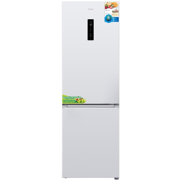 מקרר 2 דלתות מקפיא תחתון 318 ליטר דגם LUXOR NF399WHITE לוקסור לבן