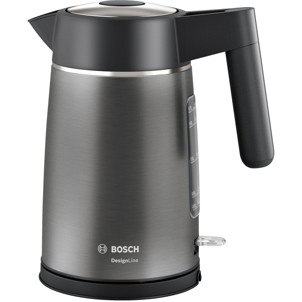 קומקום נירוסטה בוש DesignLine  BOSCH דגם TWK5P475 אפור