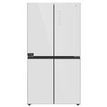 מקרר 4 דלתות 601 ליטר דגם MER6600GW אמקור AMCOR זכוכית לבנה
