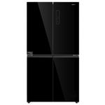 מקרר 4 דלתות 601 ליטר דגם MER6600GB אמקור AMCOR זכוכית שחורה