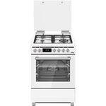 תנור משולב כיריים גז 60 ס"מ דגם KFSD-6090W PRO קינג KING לבן