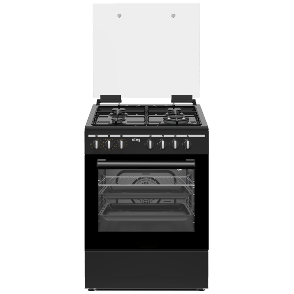 תנור משולב כיריים גז 60 ליטר דגם KFS-6060B קינג KING שמור מט