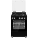 תנור משולב כיריים גז 60 ס"מ דגם KFSD-6090B PRO קינג KING שחור מט