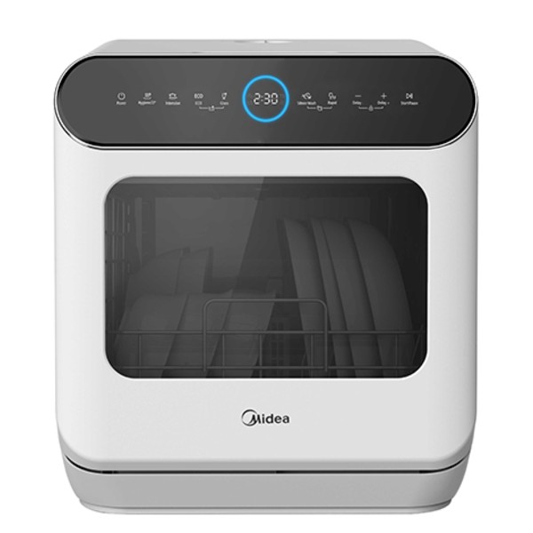 מדיח כלים קומפקטי על השיש דגם MIDEA WQP4-W2605 מידאה לבן