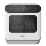 מדיח כלים קומפקטי על השיש דגם MIDEA WQP4-W2605 מידאה לבן