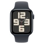 שעון חכם 44 מ"מ Apple Watch SE GPS Midnight Aluminium Case with Midnight Sport Band M/L אפל צבע שחור