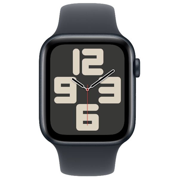 שעון חכם 40 מ&quot;מ Apple Watch SE GPS Midnight Aluminium Case with Midnight Sport Band S/M אפל צבע שחור