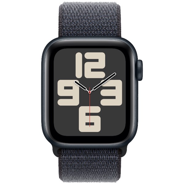 שעון חכם 40 מ&quot;מ Apple Watch SE GPS Midnight Aluminium Case with Ink Sport Loop אפל צבע שחור
