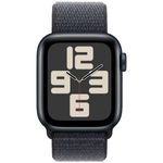 שעון חכם 40 מ"מ Apple Watch SE GPS Midnight Aluminium Case with Ink Sport Loop אפל צבע שחור