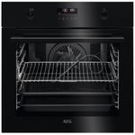 תנור בנוי פירוליטי 71 ליטר דגם AEG BPE255636B זכוכית שחורה