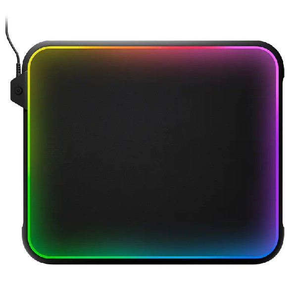 משטח לעכבר איכותי בעל תאורת LED דגם QcK Prism Cloth - M סטיל סירייס SteelSeries