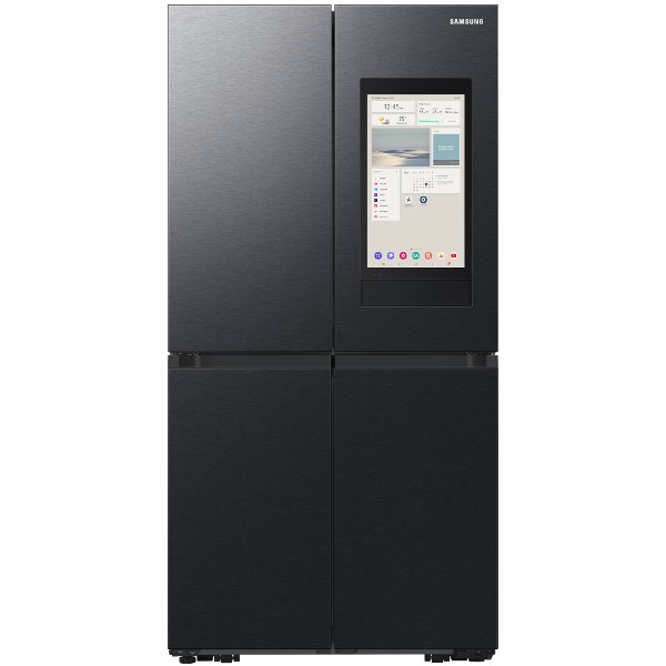 מקרר 4 דלתות חכם עם מסך טאבלט 842 ליטר דגם SAMSUNG RF87DG9817B1 סמסונג שחור פחם מט מוברש