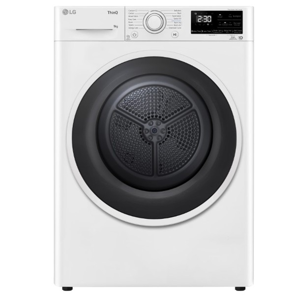 מייבש כביסה 9 ק&quot;ג HEAT PUMP דגם LG FD1609BD לבן