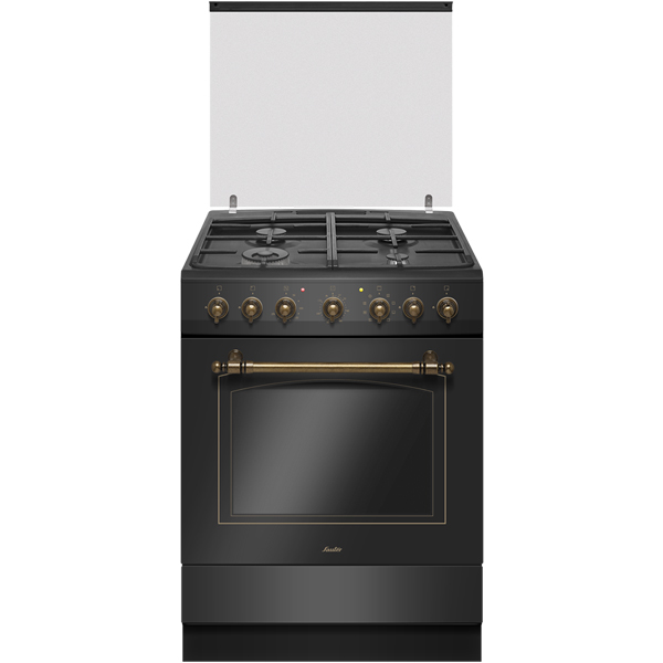תנור משולב בעיצוב רטרו דגם RUSTIC 7000 B סאוטר SAUTER שחור