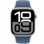 שעון חכם אפל Apple Watch Series 10 GPS 42mm Silver Aluminium Case with Denim Sport Band M/L