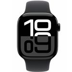 שעון חכם אפל Apple Watch Series 10 GPS 42mm Jet Black Aluminium Case with Black Sport Band S/M